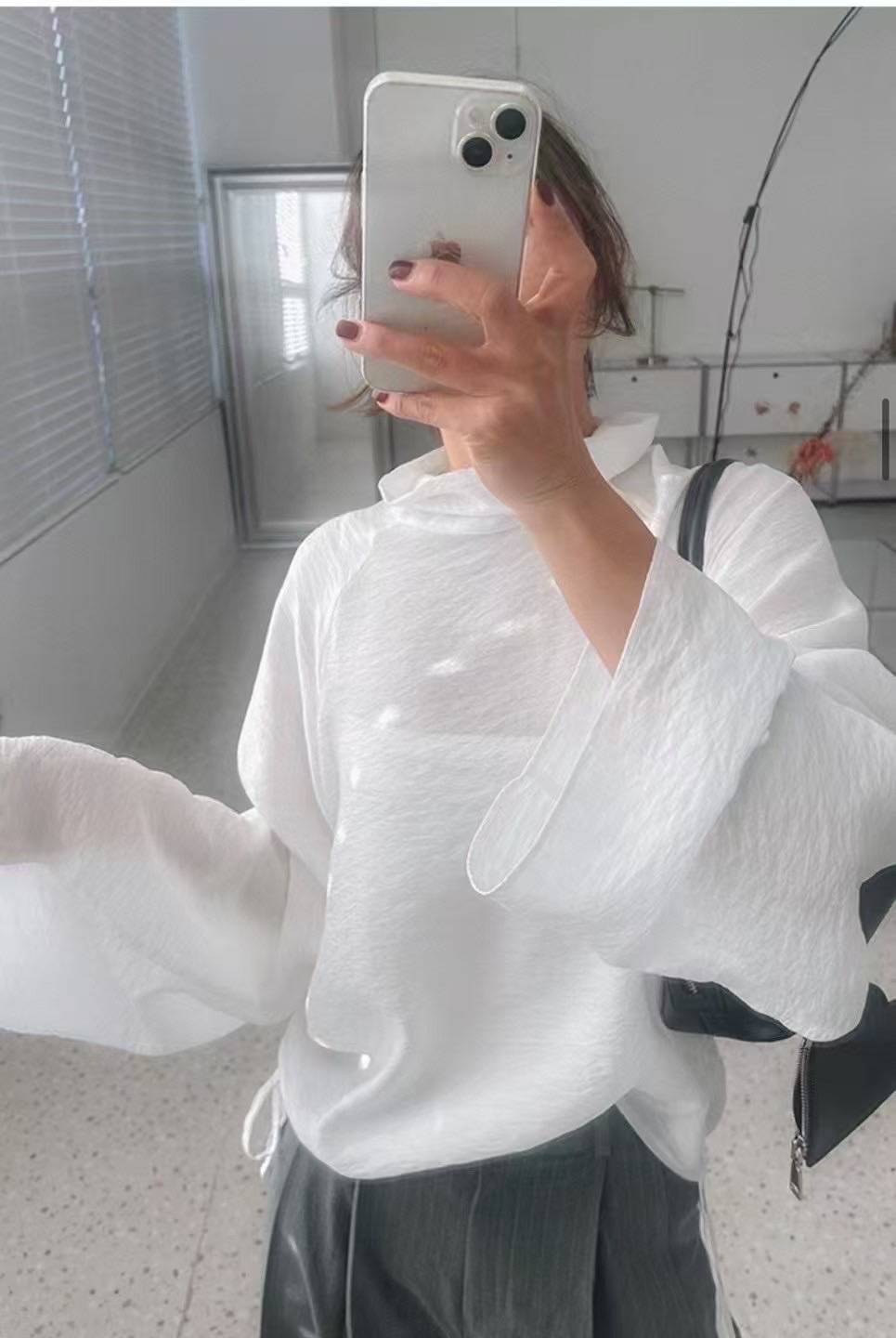 PRANA/CLOTHINK韓國直郵㊣東大門實拍女裝新品時尚襯衫蕾絲衫PRANA/CLOTHINK襯衫/蕾絲衫圖色3