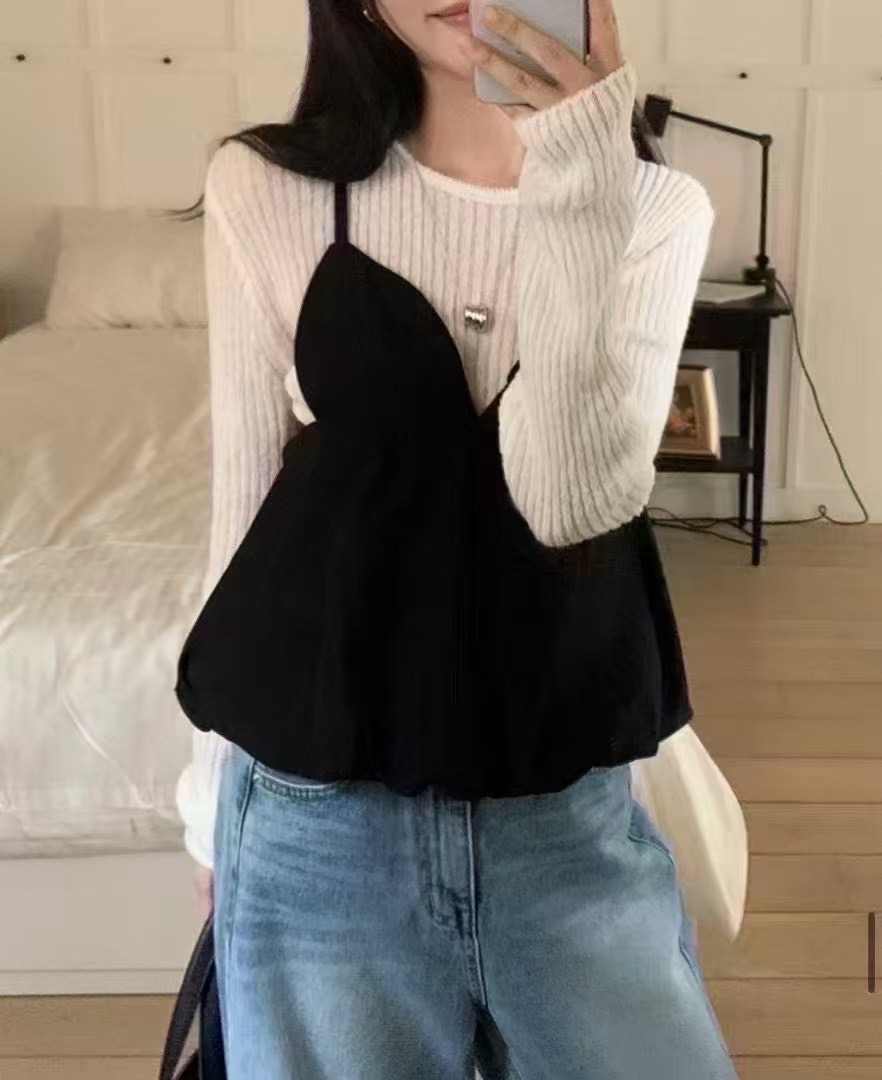 PRANA/CLOTHINK韓國㊣直郵東大門代購女裝新款時尚吊帶背心不含內搭PRANA/CLOTHINK吊帶/背心