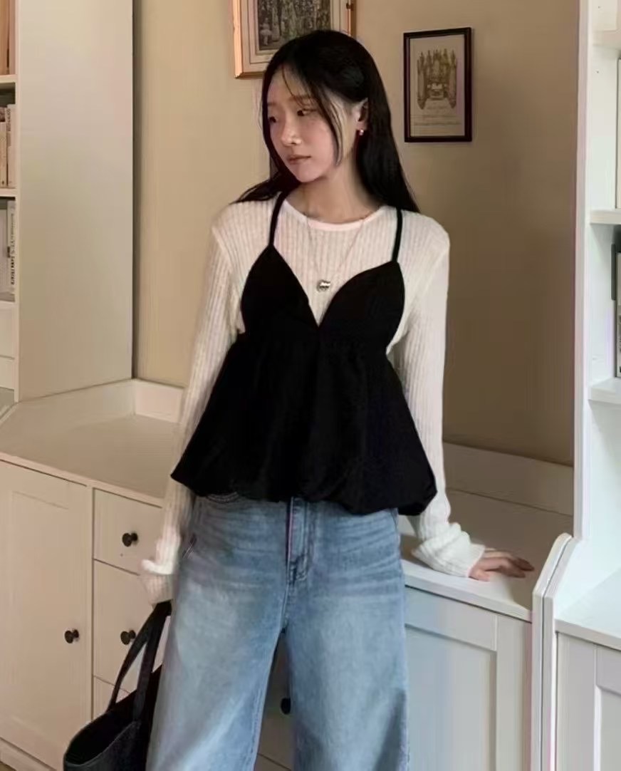 PRANA/CLOTHINK韓國㊣直郵東大門代購女裝新款時尚吊帶背心不含內搭PRANA/CLOTHINK吊帶/背心