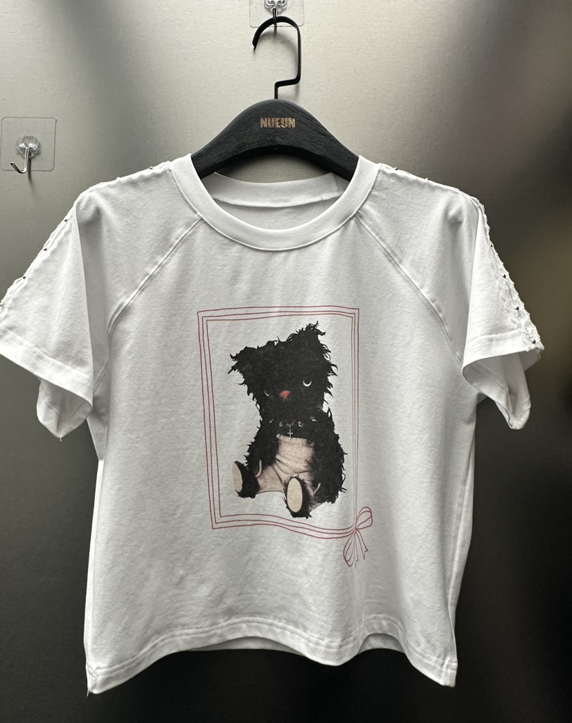 NUEUN韓國直郵㊣東大門實拍女裝新款推薦休閑時尚人氣熱賣T恤NUEUN/SEEOTT恤圖色2