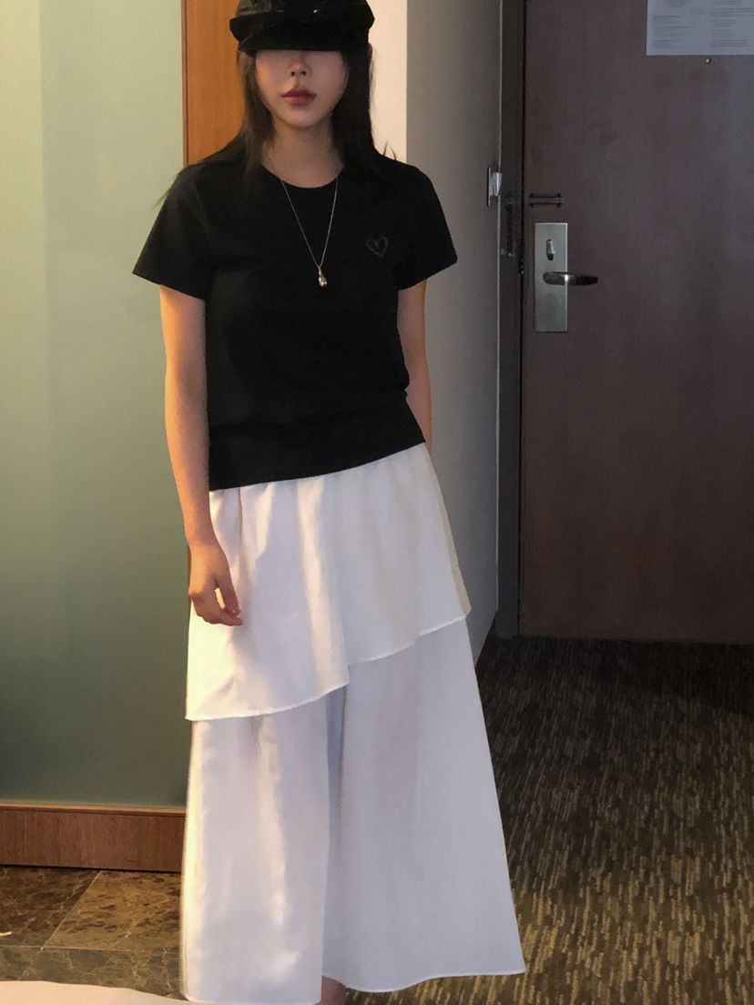 ONDO-P韓國直郵㊣女裝新款時尚人氣職業熱賣休閑推薦長裙雙層ONDO-P長裙