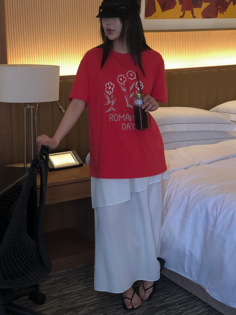 ONDO-P韓國直郵㊣女裝新款時尚人氣職業熱賣休閑推薦長裙雙層ONDO-P長裙