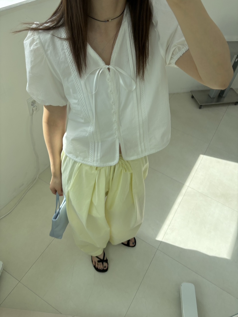 HOME GROUND直郵韓國代購㊣女裝新款人氣職業推薦襯衫蕾絲衫HOME GROUND襯衫/蕾絲衫