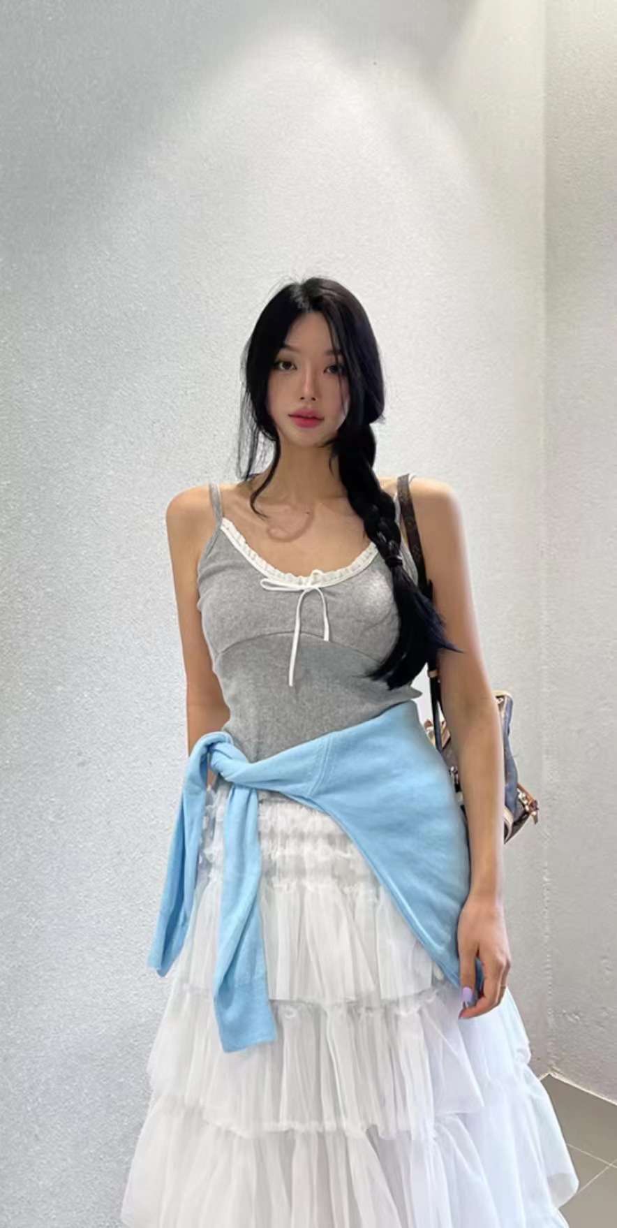 BLACK LINE韓國直郵㊣女裝新款熱賣人氣休閑25春夏吊帶背心BLACK LINE吊帶/背心