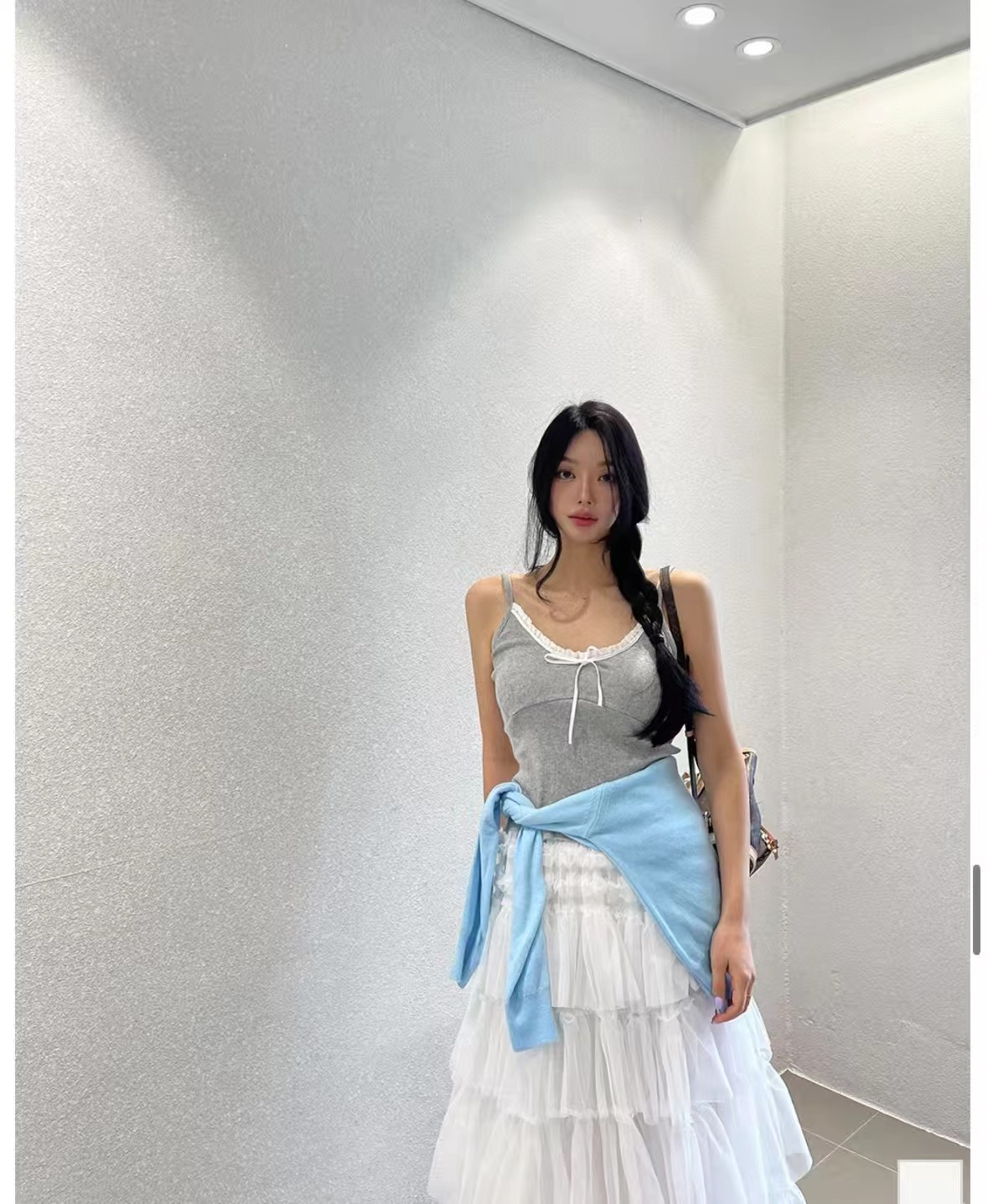 BLACK LINE韓國直郵㊣女裝新款熱賣人氣休閑25春夏吊帶背心BLACK LINE吊帶/背心