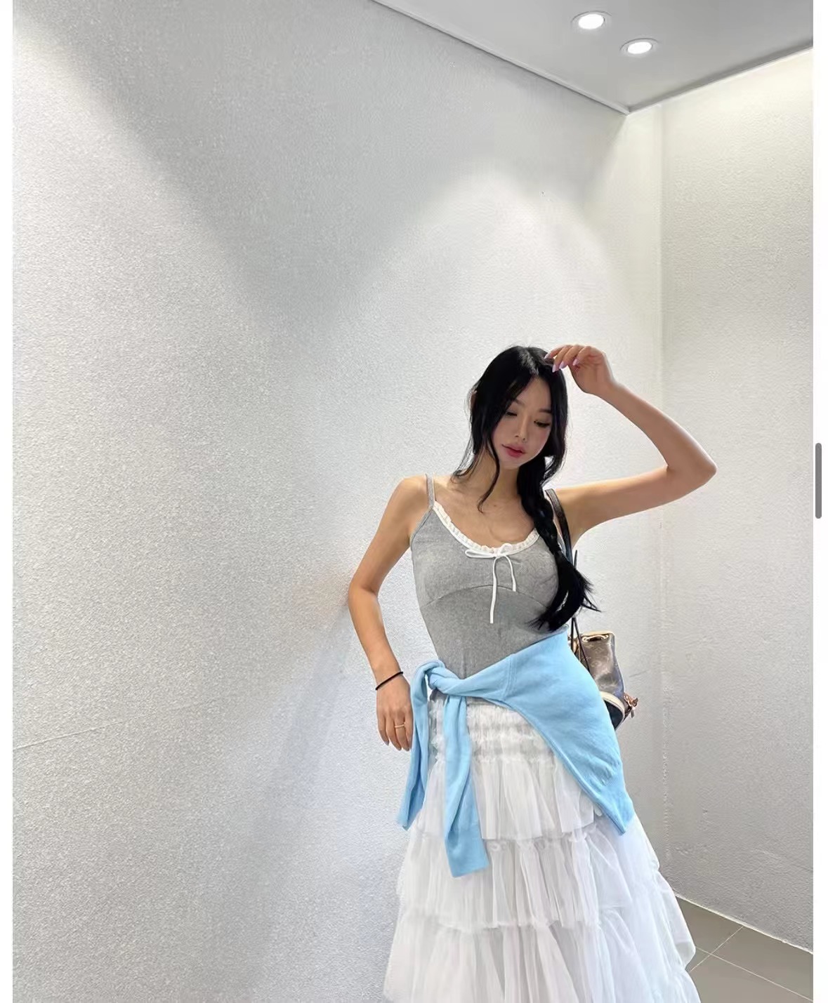 BLACK LINE韓國直郵㊣女裝新款熱賣人氣休閑25春夏吊帶背心BLACK LINE吊帶/背心