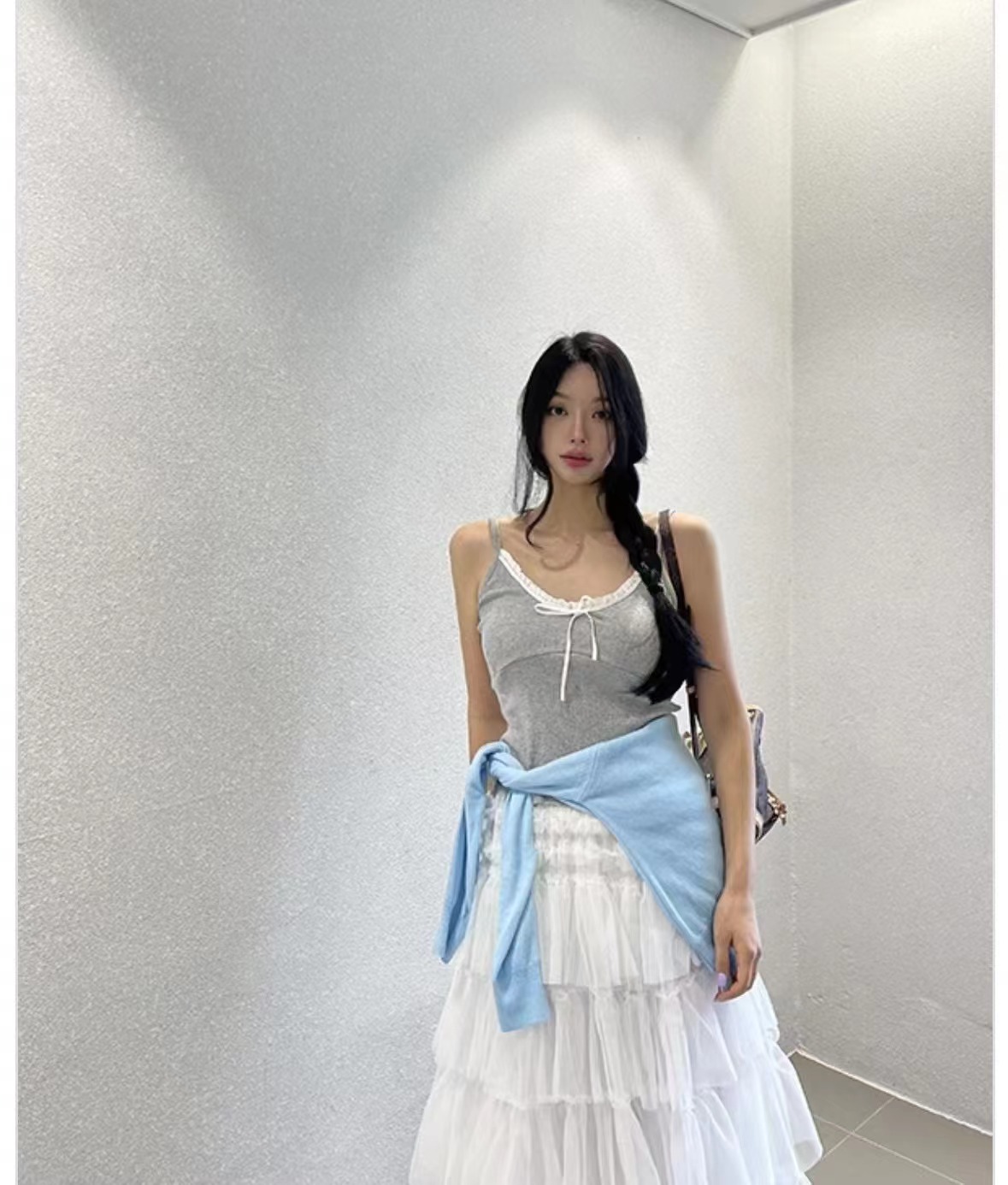 BLACK LINE韓國直郵㊣女裝新款熱賣人氣休閑25春夏吊帶背心BLACK LINE吊帶/背心