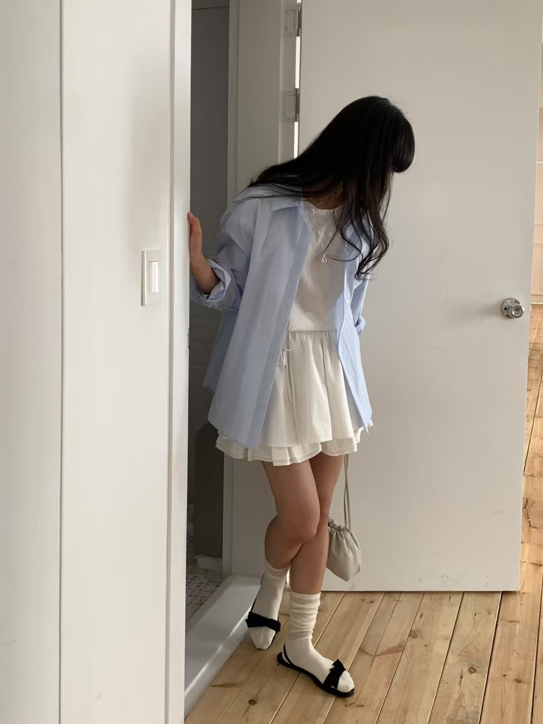DAOWL韓國直郵㊣東大門實拍女裝新款休閑推薦25春夏時尚短裙NUFF短裙