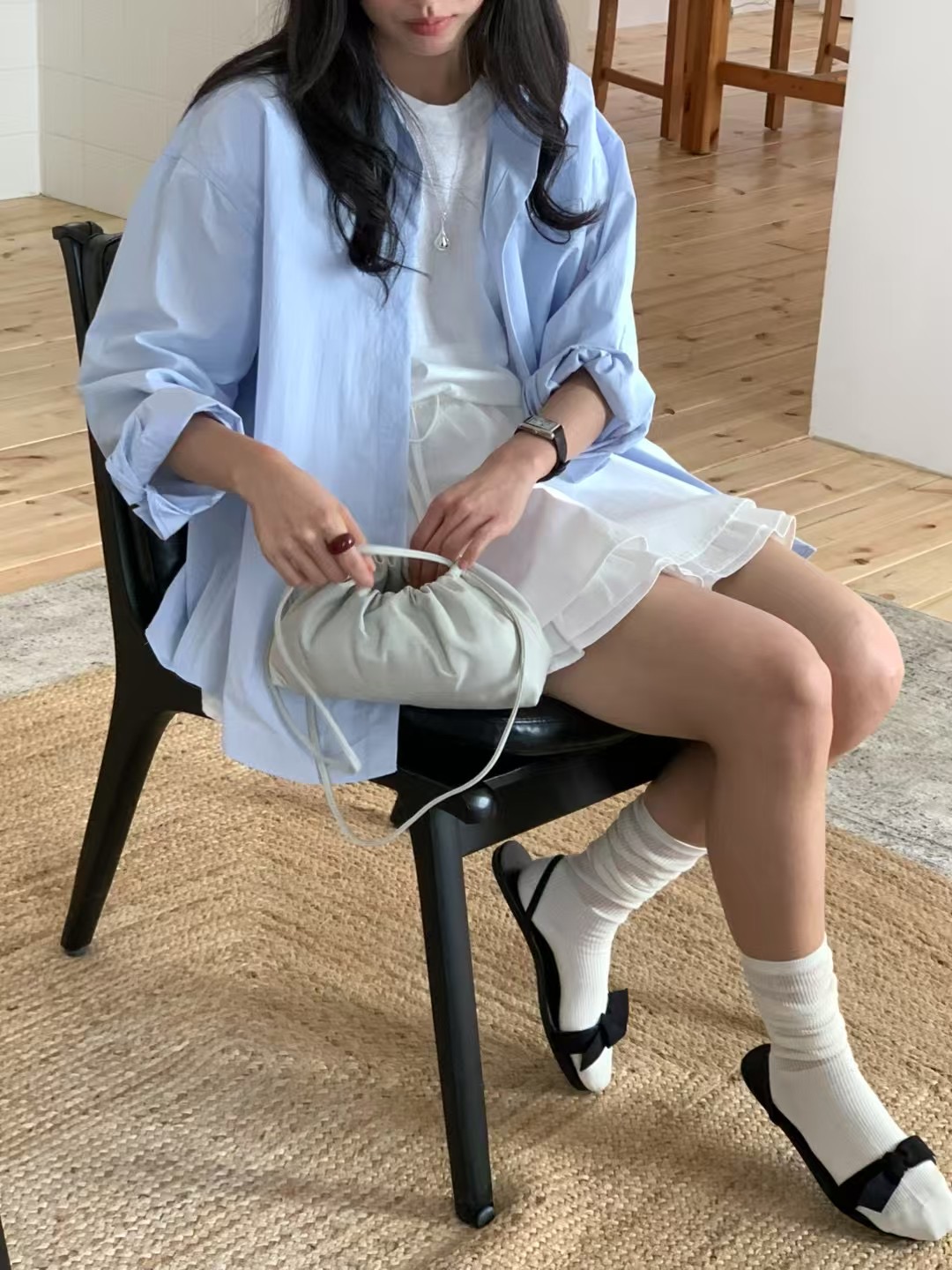 DAOWL韓國直郵㊣東大門實拍女裝新款休閑推薦25春夏時尚短裙NUFF短裙