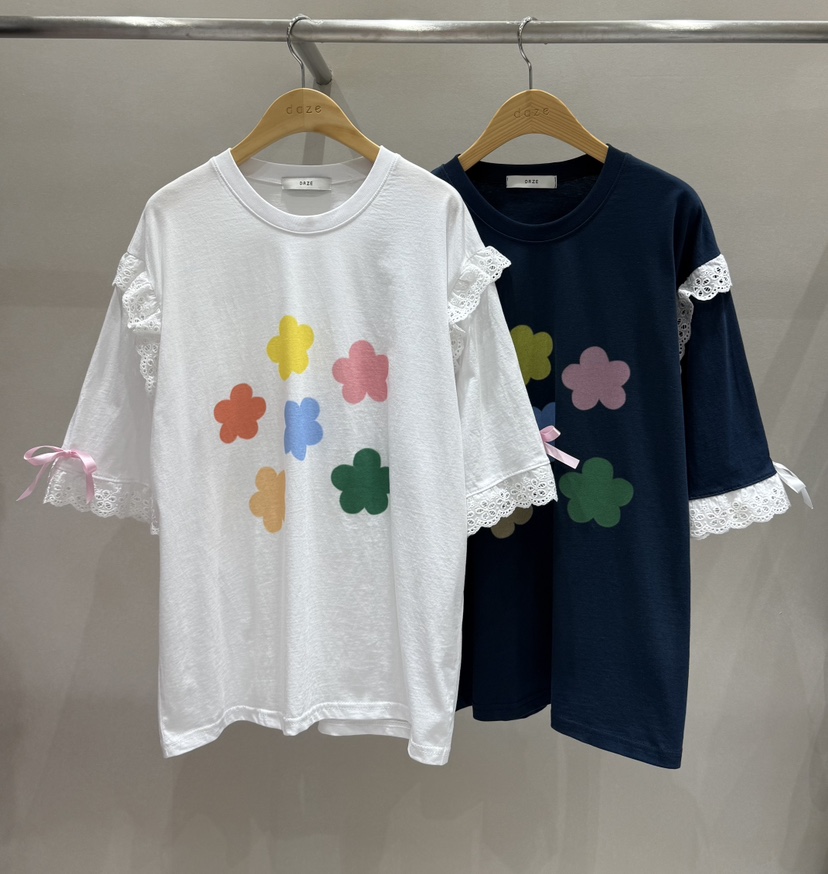 PARSLEY韓國㊣直郵東大門代購女裝新品推薦熱賣時尚T恤蕾絲花DazeT恤