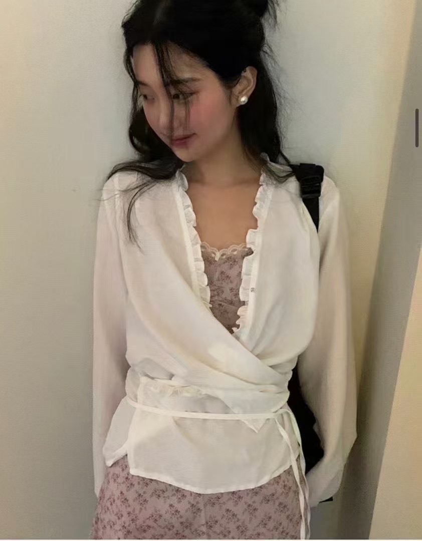 PRANA/CLOTHINK韓國㊣直郵東大門代購女裝新款時尚襯衫蕾絲衫PRANA/CLOTHINK襯衫/蕾絲衫