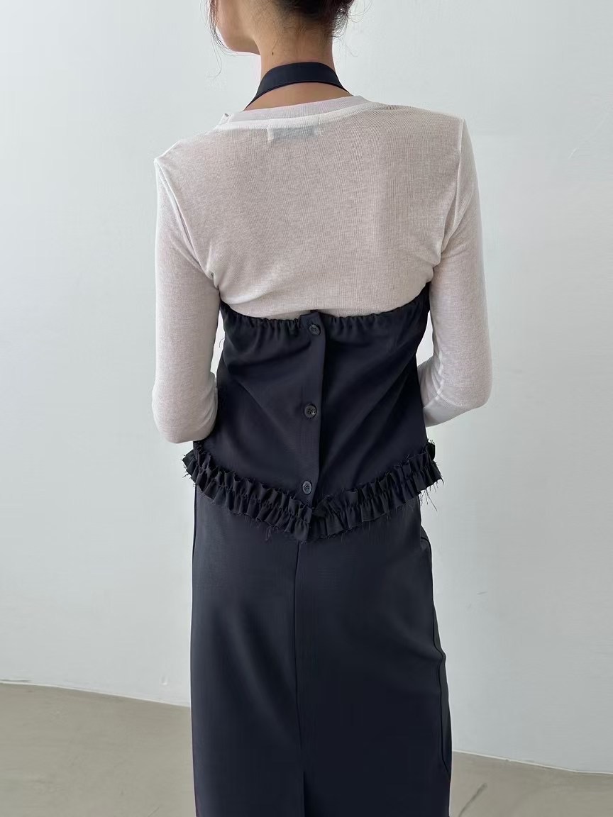 PRANA/CLOTHINK韓國直郵㊣東大門實拍女裝新款職業套裝荷葉邊PRANA/CLOTHINK套裝