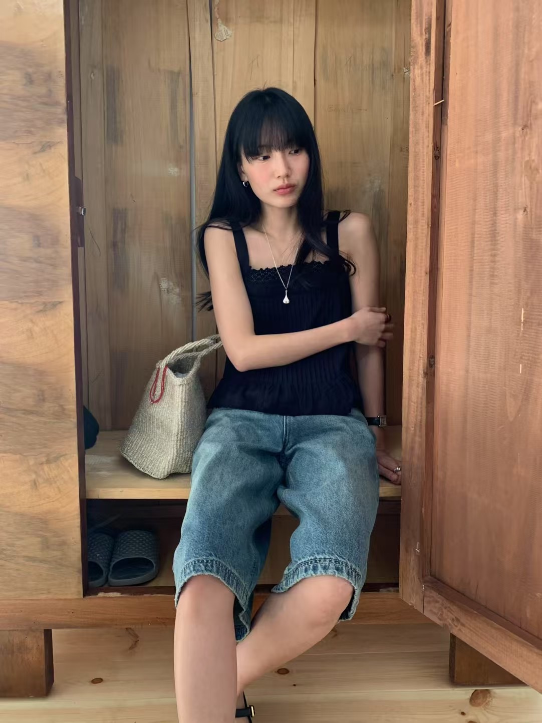 DAOWL韓國直郵㊣女裝新款休閑熱賣人氣時尚25春夏職業推薦短褲NUFF短褲