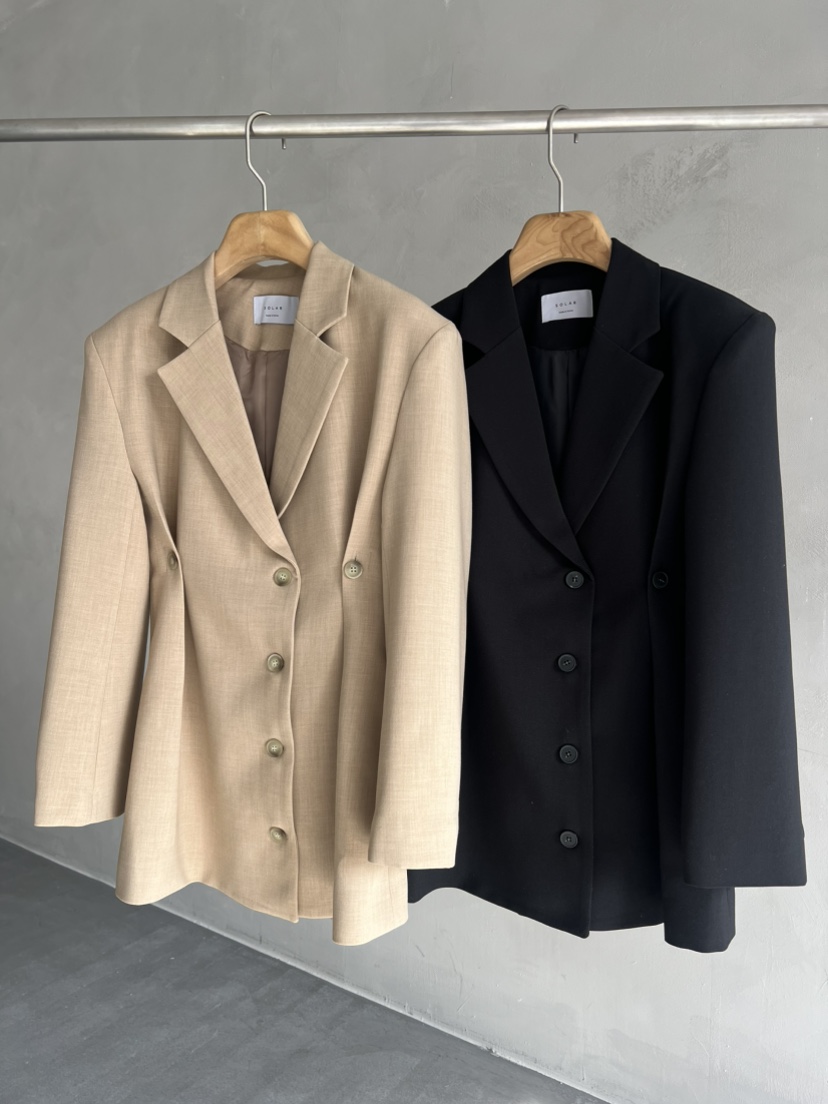 SOLAR韓國㊣直郵東大門代購女裝新款人氣25春夏休閑職業連衣裙SOLAR連衣裙