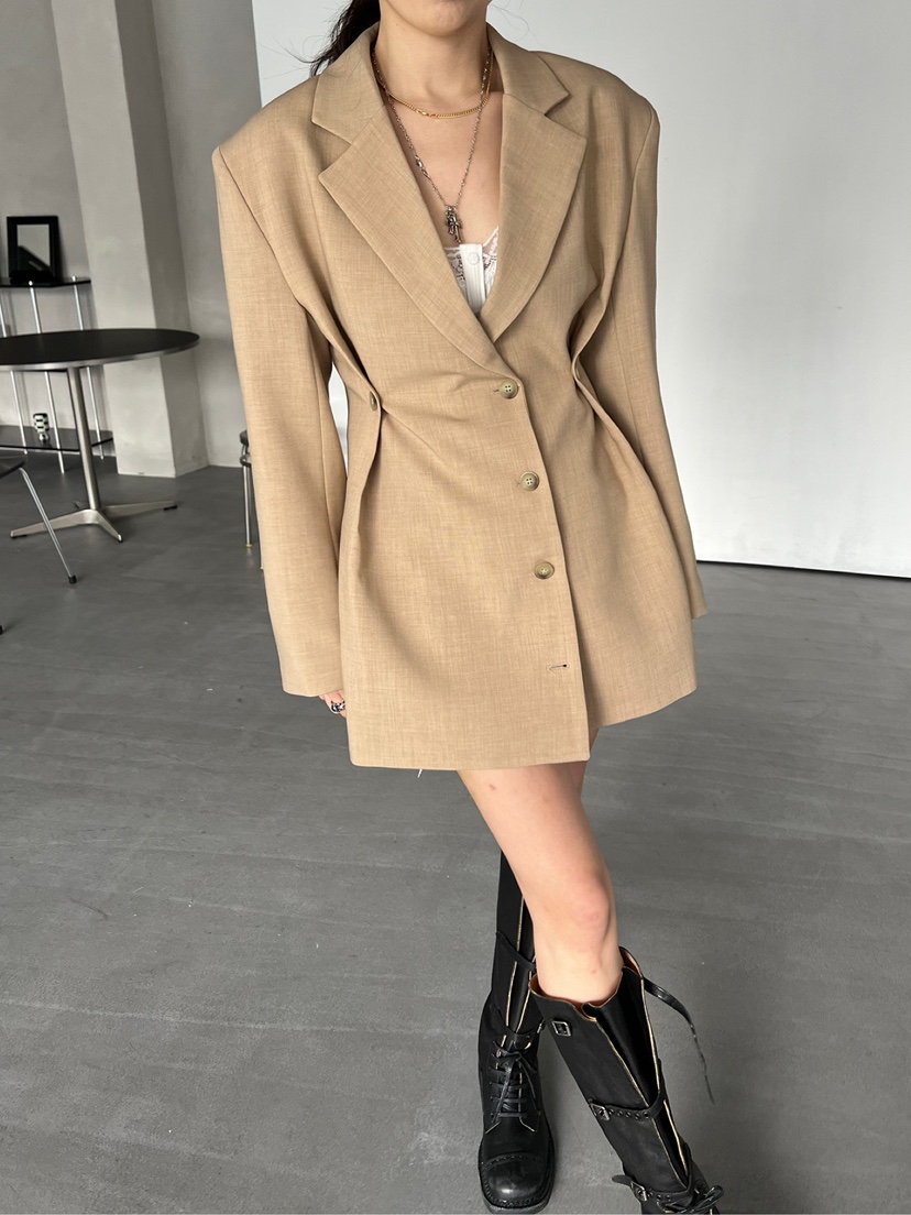 SOLAR韓國㊣直郵東大門代購女裝新款人氣25春夏休閑職業連衣裙SOLAR連衣裙