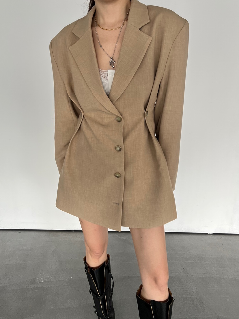 SOLAR韓國㊣直郵東大門代購女裝新款人氣25春夏休閑職業連衣裙SOLAR連衣裙