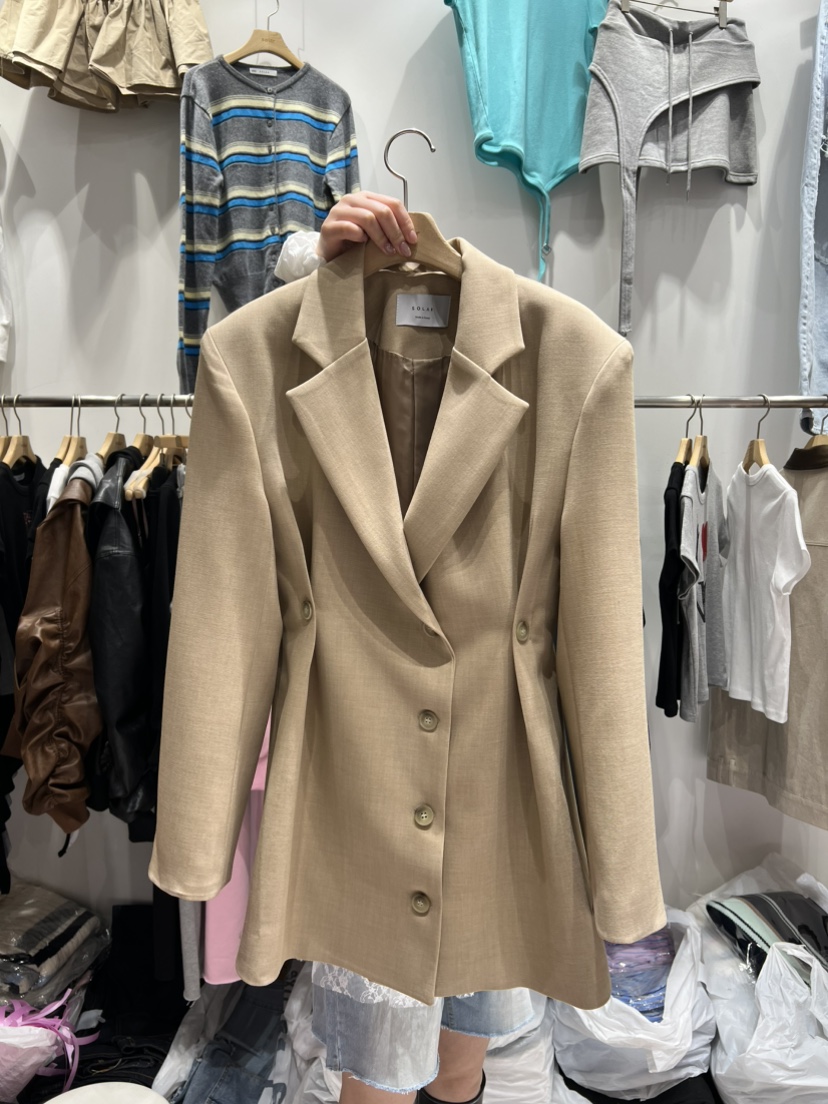 SOLAR韓國㊣直郵東大門代購女裝新款人氣25春夏休閑職業連衣裙SOLAR連衣裙圖色1