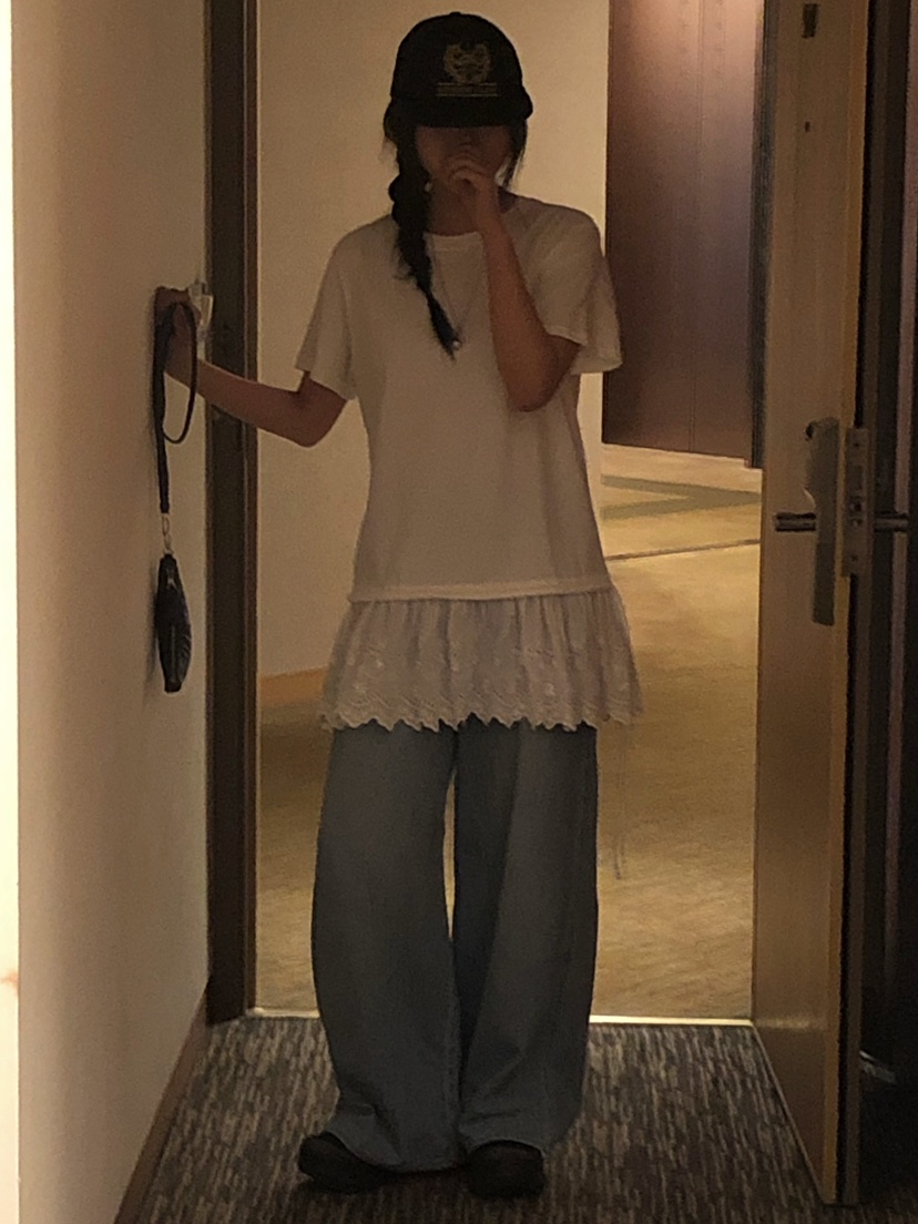 ONDO-P韓國直郵女士新品真品職業時尚熱賣人氣25春夏T恤蕾絲ONDO-PT恤