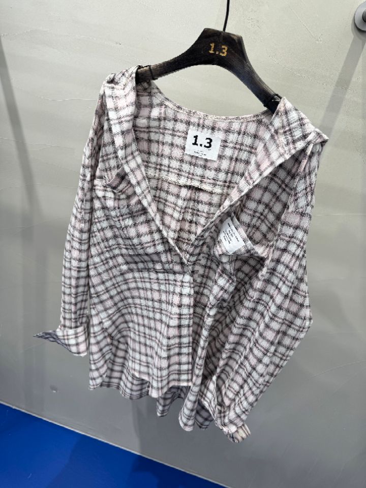 1.3韓國直郵女士新品休閑職業推薦人氣25春夏熱賣襯衫蕾絲衫1.3襯衫/蕾絲衫