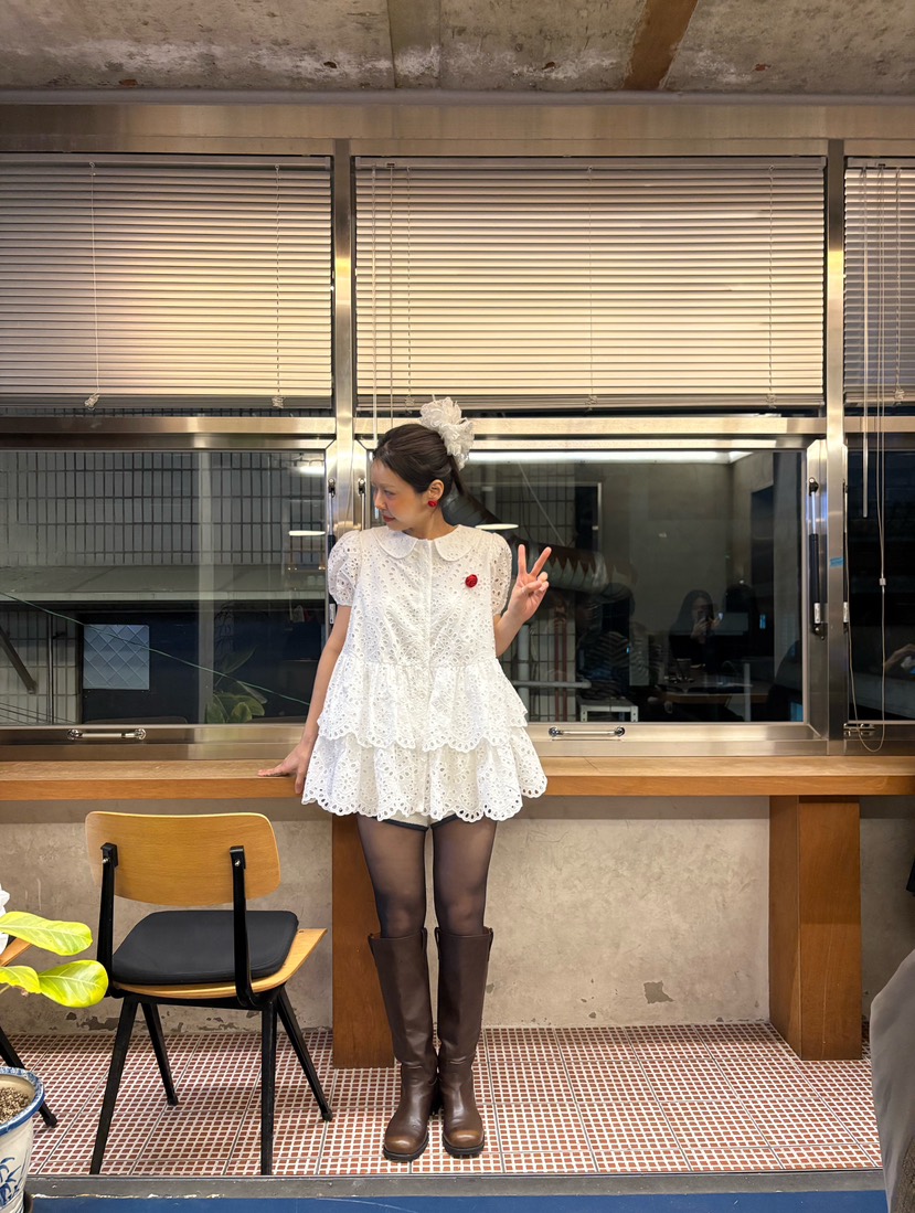 PLATFORM-L韓國直郵女士新款熱賣真品職業休閑推薦連衣裙復古PLATFORM連衣裙