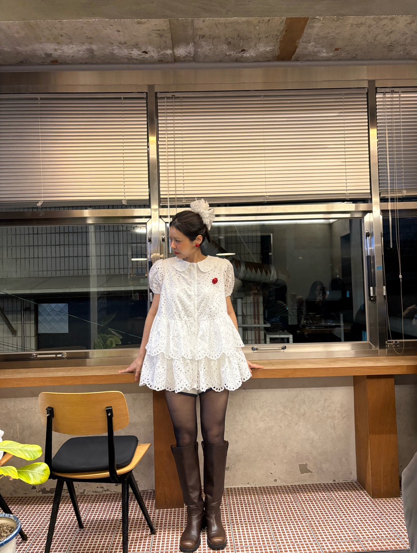 PLATFORM-L韓國直郵女士新款熱賣真品職業休閑推薦連衣裙復古PLATFORM連衣裙