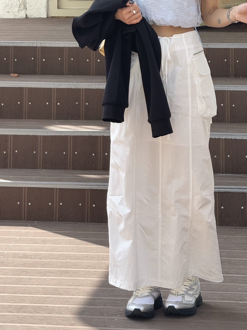 ZEROZERO韓國代購女裝新品25春夏推薦職業時尚熱賣長裙工裝ZEROZERO長裙