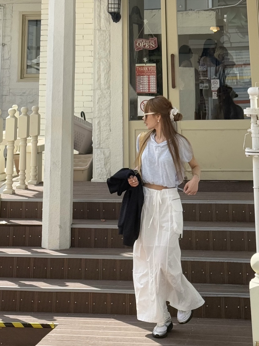 ZEROZERO韓國代購女裝新品25春夏推薦職業時尚熱賣長裙工裝ZEROZERO長裙圖色3