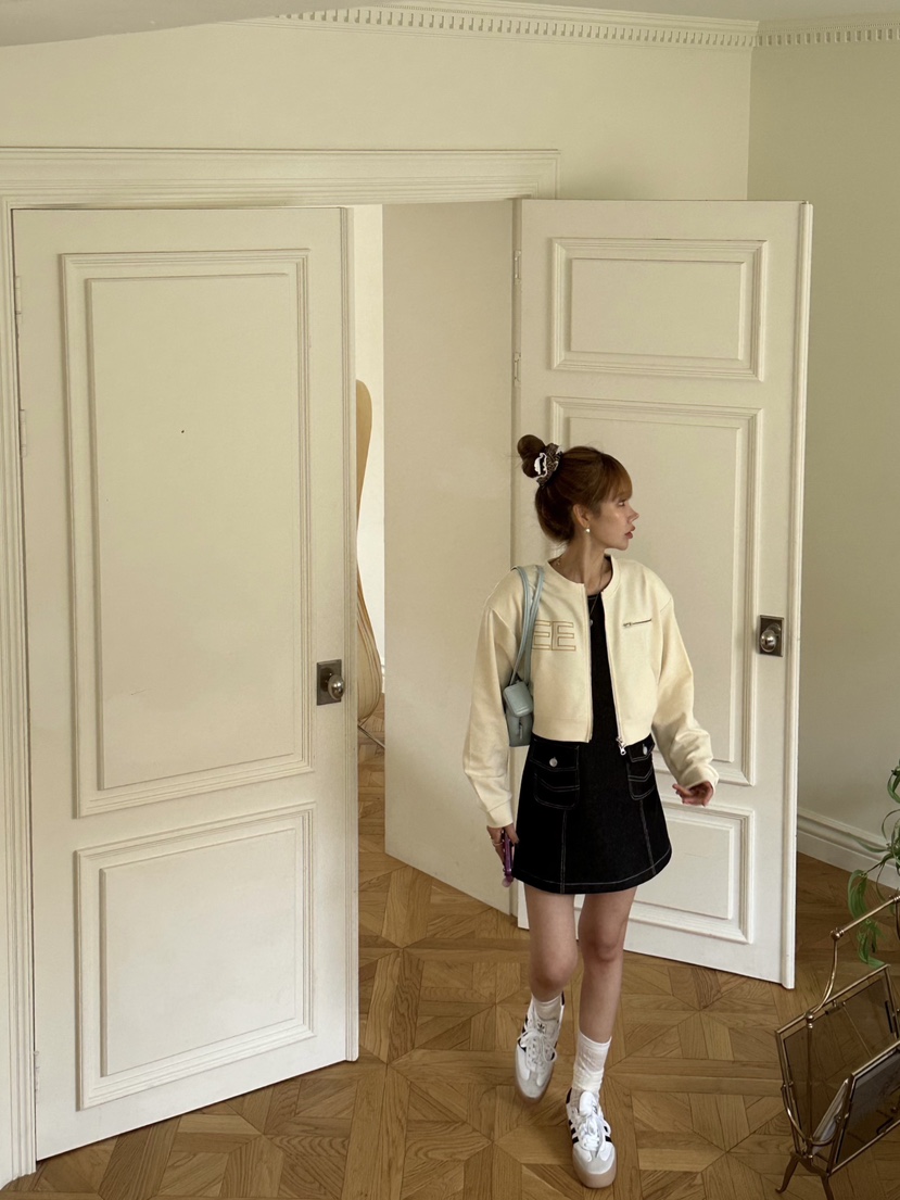 ZEROZERO韓國直郵女士新款真品職業熱賣25春夏休閑夾克刺繡ZEROZERO夾克