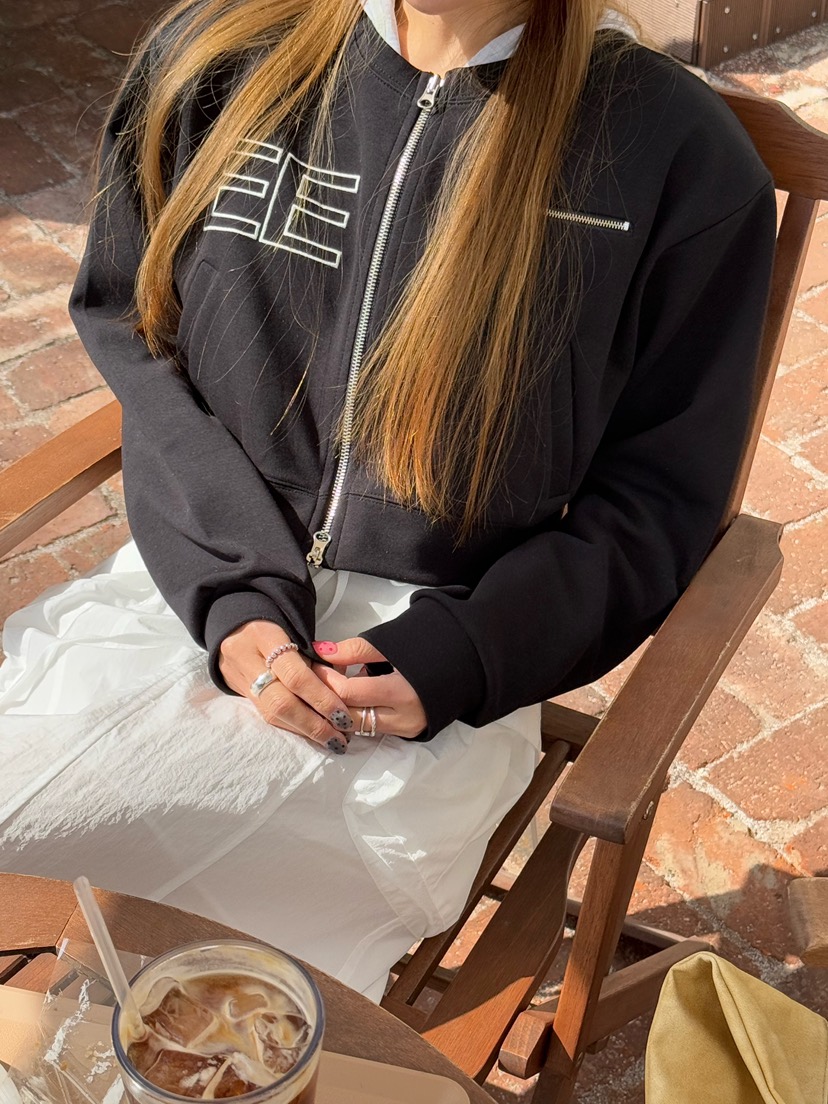 ZEROZERO韓國直郵女士新款真品職業熱賣25春夏休閑夾克刺繡ZEROZERO夾克