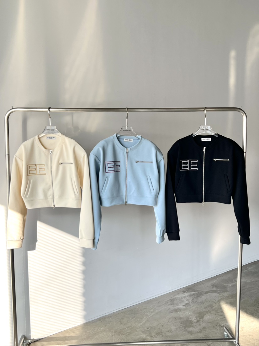 ZEROZERO韓國直郵女士新款真品職業熱賣25春夏休閑夾克刺繡ZEROZERO夾克