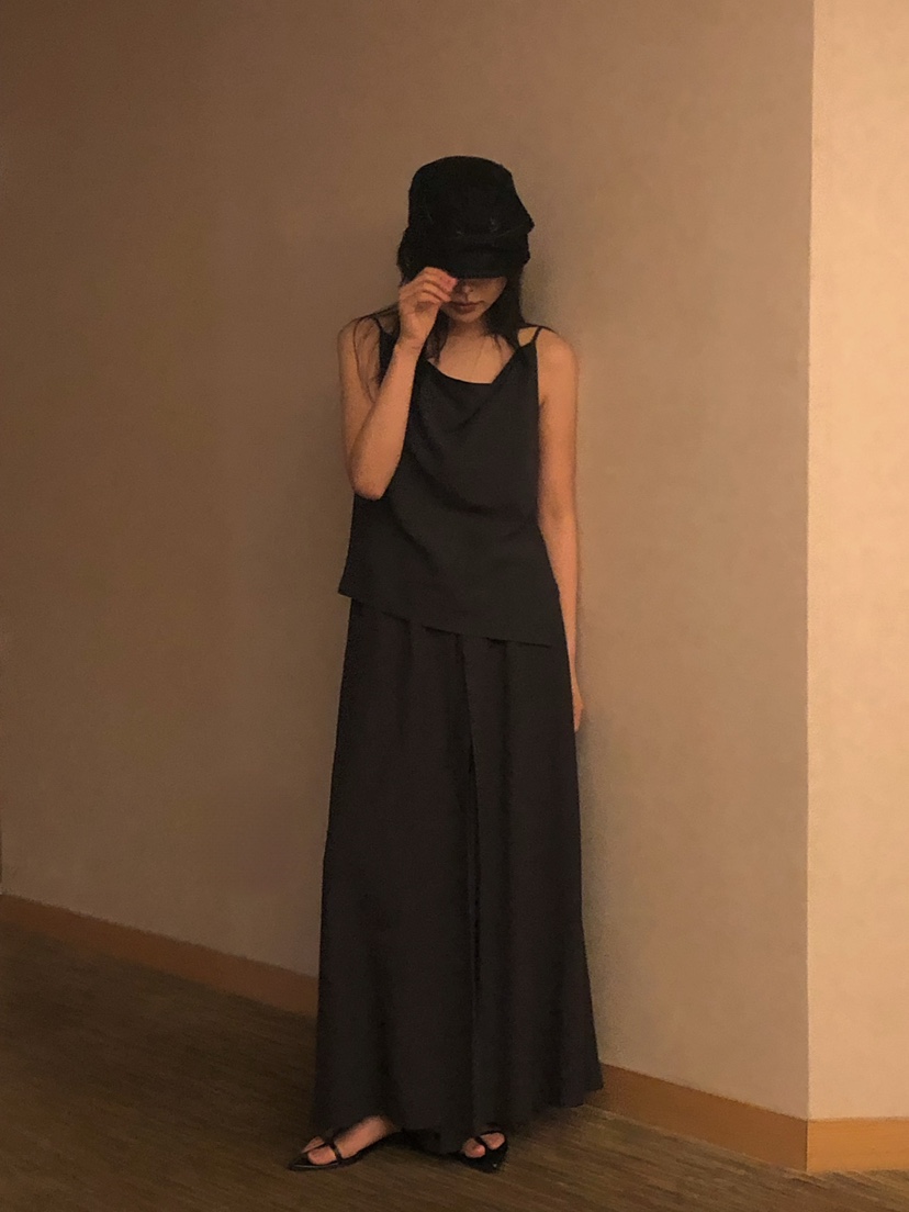 ONDO-P東大門實拍女士新品職業25春夏人氣推薦吊帶背心高領ONDO-P吊帶/背心