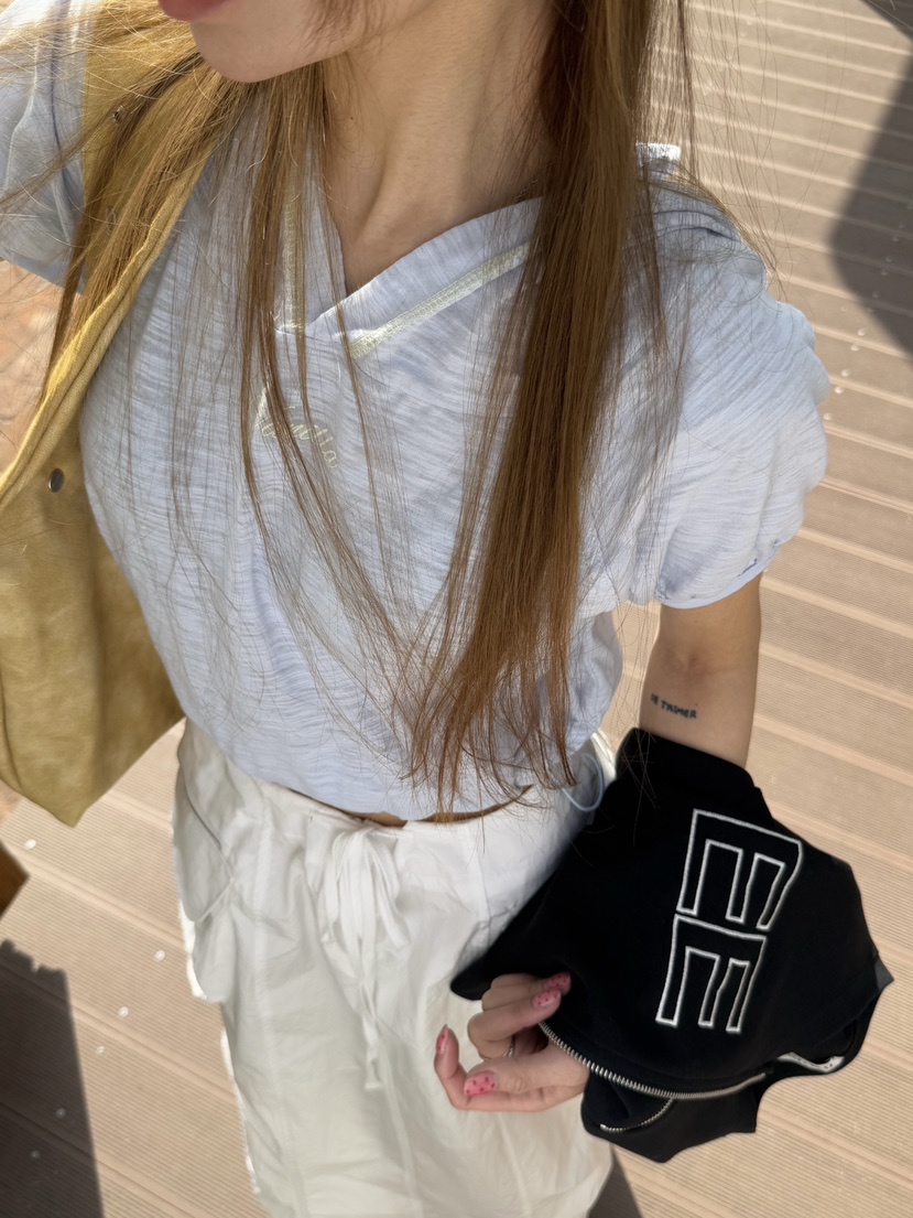 ZEROZERO東大門實拍女士新品25春夏熱賣休閑時尚推薦T恤兜帽ZEROZEROT恤