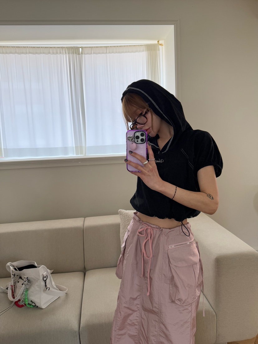 ZEROZERO東大門實拍女士新品25春夏熱賣休閑時尚推薦T恤兜帽ZEROZEROT恤