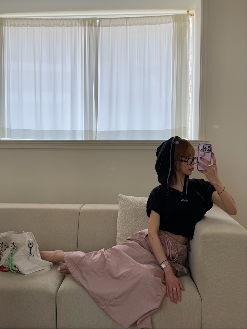 ZEROZERO東大門實拍女士新品25春夏熱賣休閑時尚推薦T恤兜帽ZEROZEROT恤