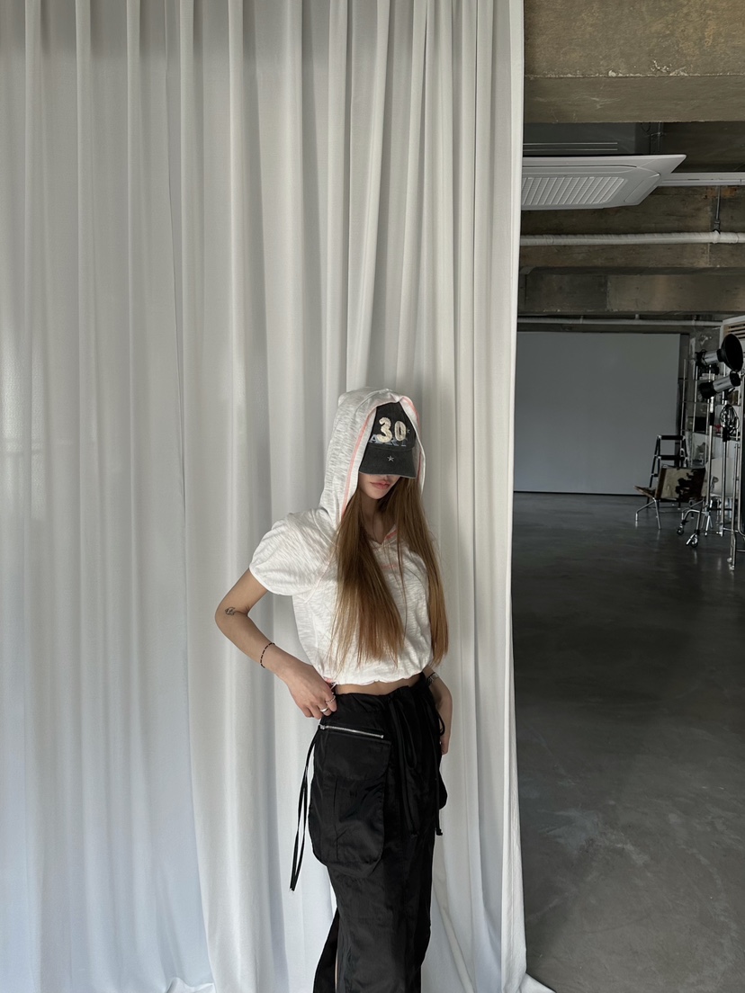 ZEROZERO東大門實拍女士新品25春夏熱賣休閑時尚推薦T恤兜帽ZEROZEROT恤