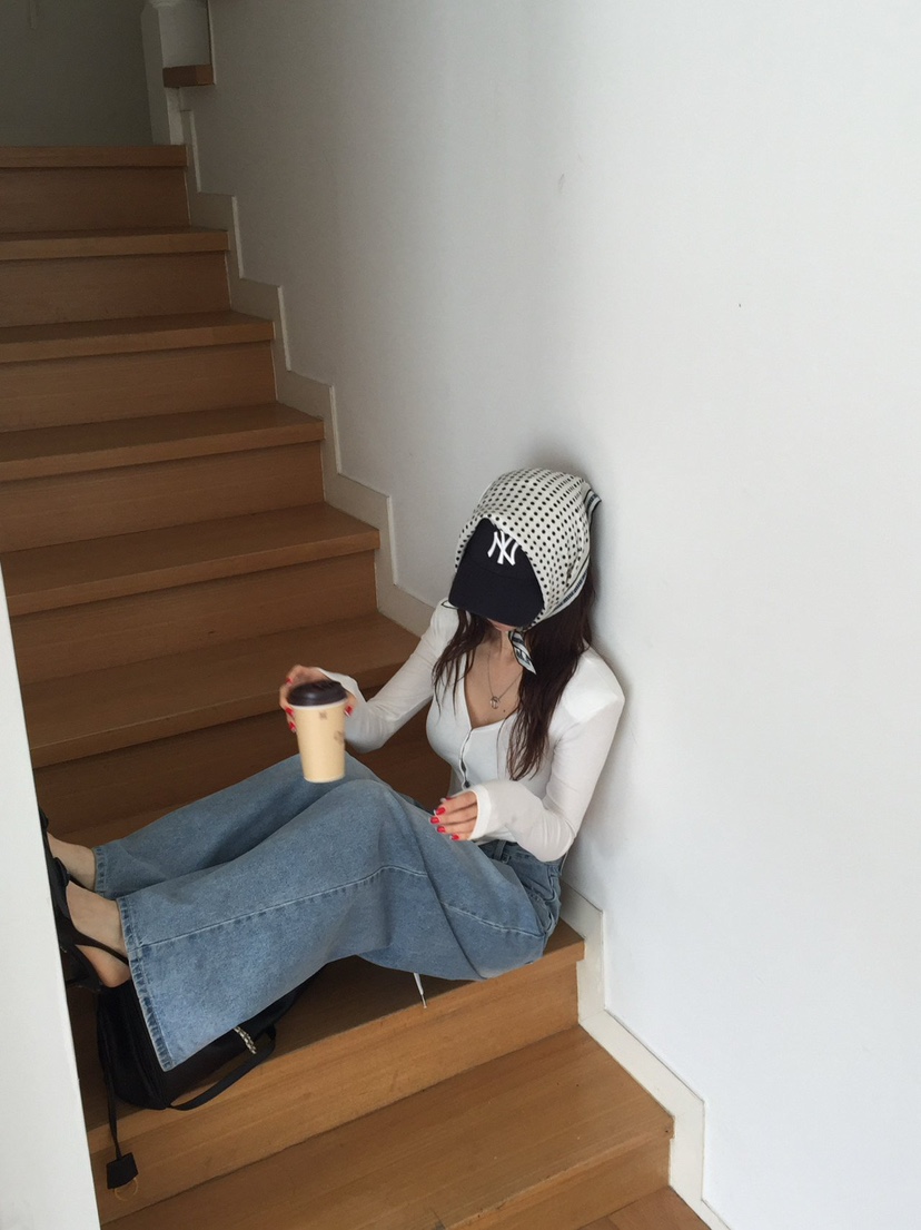 REVE CITE-L東大門直郵女士新款推薦人氣時尚長袖T恤開衫REVE CITE長袖T恤