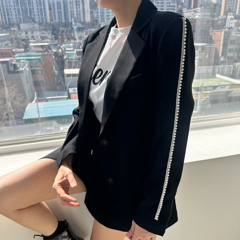 SOUIT韓國代購女士新款休閑25春夏人氣時尚熱賣推薦夾克含腰帶SOUIT by mabel-L夾克
