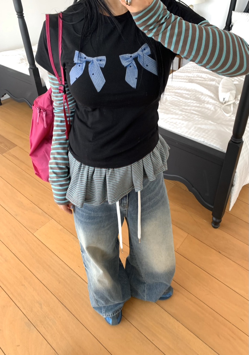 SEOLO東大門實拍女裝新品真品25春夏推薦職業人氣時尚休閑T恤Seolo seoulT恤