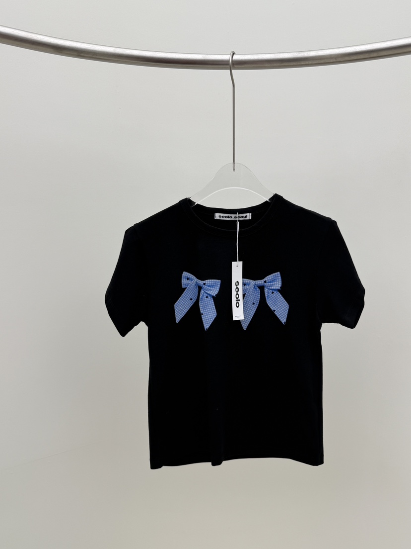 SEOLO東大門實拍女裝新品真品25春夏推薦職業人氣時尚休閑T恤Seolo seoulT恤圖色3