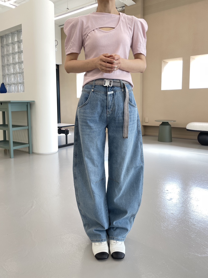 EDITION-P韓國直郵女士新款25春夏時尚真品休閑人氣牛仔褲EDITI_ON牛仔褲