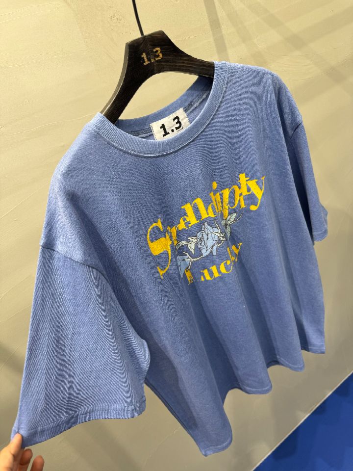 1.3韓國代購女裝新款真品推薦熱賣休閑時尚25春夏人氣職業T恤1.3T恤