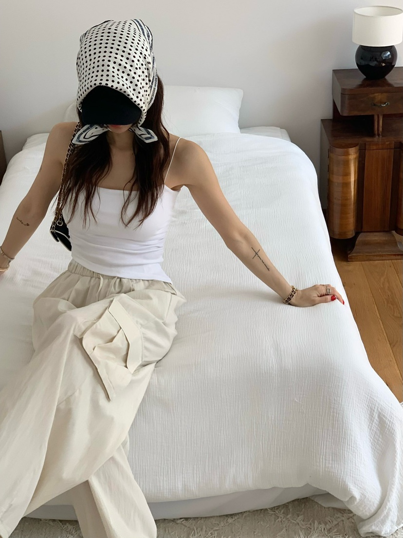 REVE CITE-L韓國代購女士新款人氣推薦職業25春夏吊帶背心REVE CITE吊帶/背心