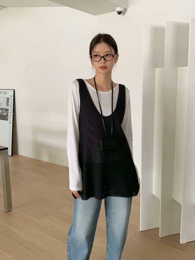 ANOU韓國代購女士新款熱賣推薦休閑職業人氣時尚25春夏吊帶背心ANOU吊帶/背心