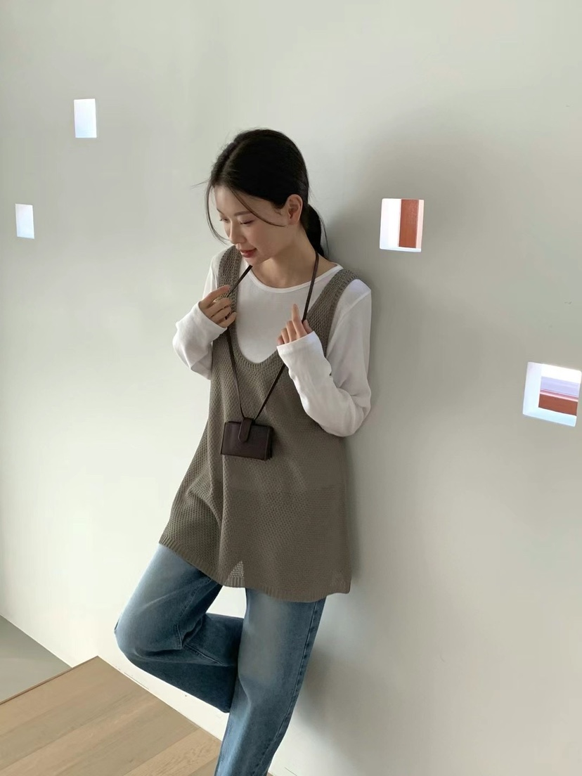 ANOU韓國代購女士新款熱賣推薦休閑職業人氣時尚25春夏吊帶背心ANOU吊帶/背心