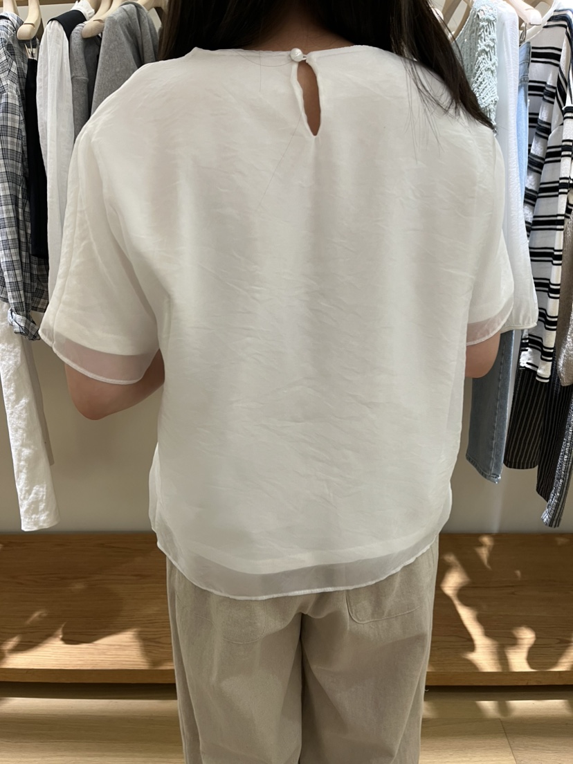 TIZZI韓國直郵女裝新款真品休閑人氣25春夏推薦職業時尚T恤TIZZIT恤