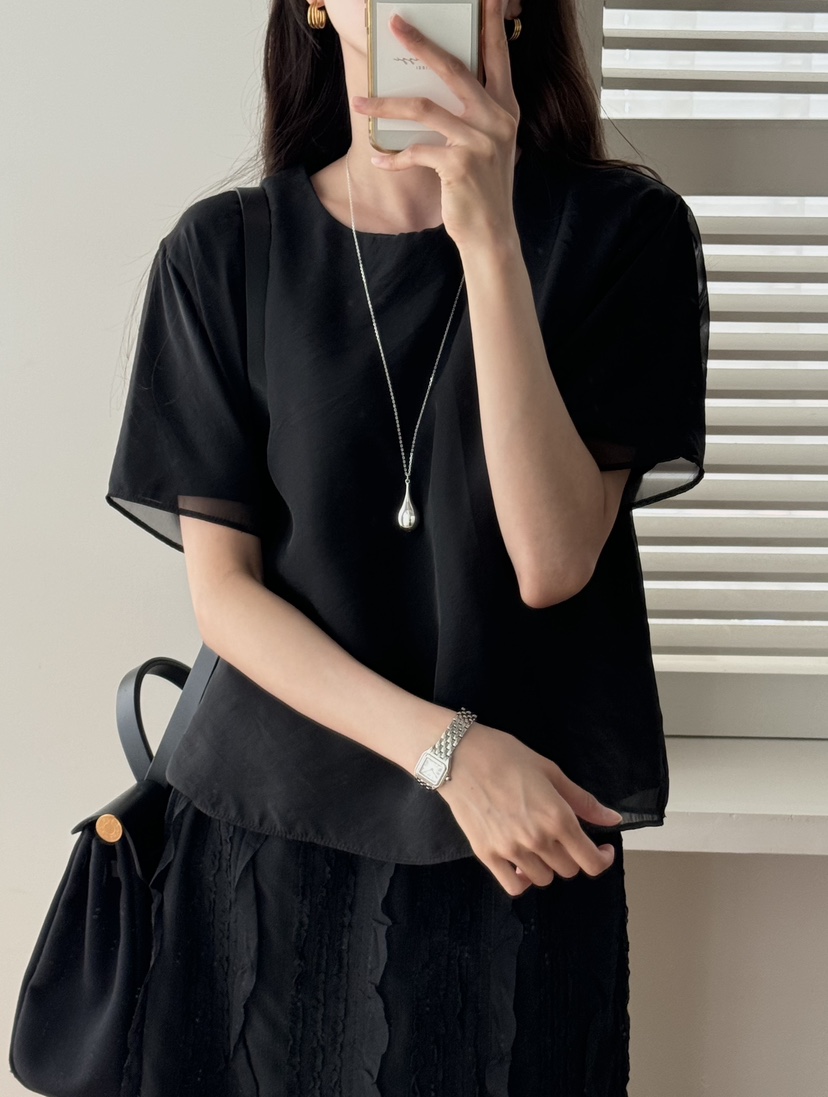 TIZZI韓國直郵女裝新款真品休閑人氣25春夏推薦職業時尚T恤TIZZIT恤