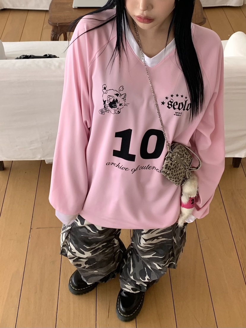 SEOLO東大門實拍女裝新品真品推薦職業人氣時尚25春夏長袖T恤Seolo seoul長袖T恤