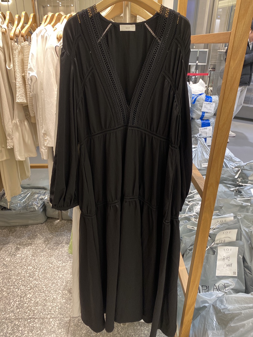 SOF韓國代購女士新品人氣時尚休閑熱賣25春夏推薦職業連衣裙SOF連衣裙圖色2