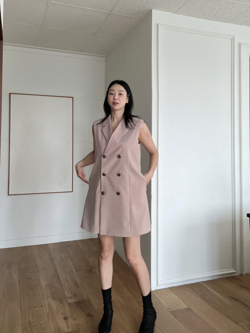 VERNI韓國直郵女士新款推薦真品職業時尚人氣25春夏連衣裙含腰帶VERNI連衣裙
