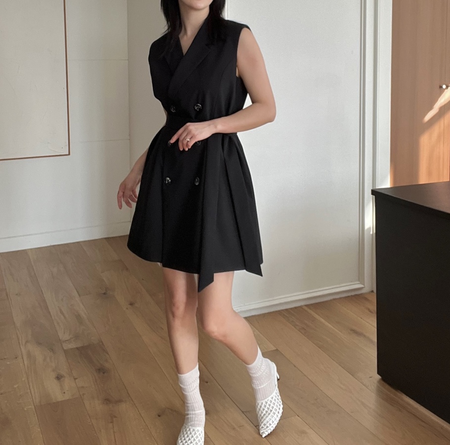 VERNI韓國直郵女士新款推薦真品職業時尚人氣25春夏連衣裙含腰帶VERNI連衣裙